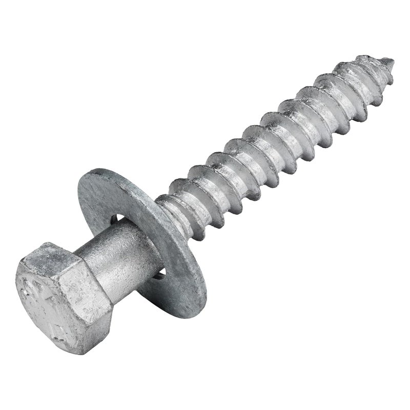 MAKERS BOLT 3/8 x 2-1/2 (50 Pack) Lag Screw Kit, 50 Screws and 50 washers, Hot Dip Galvanized, Meets ASME B18.2.1 Industrial/Commercial Grade by - Image 1
